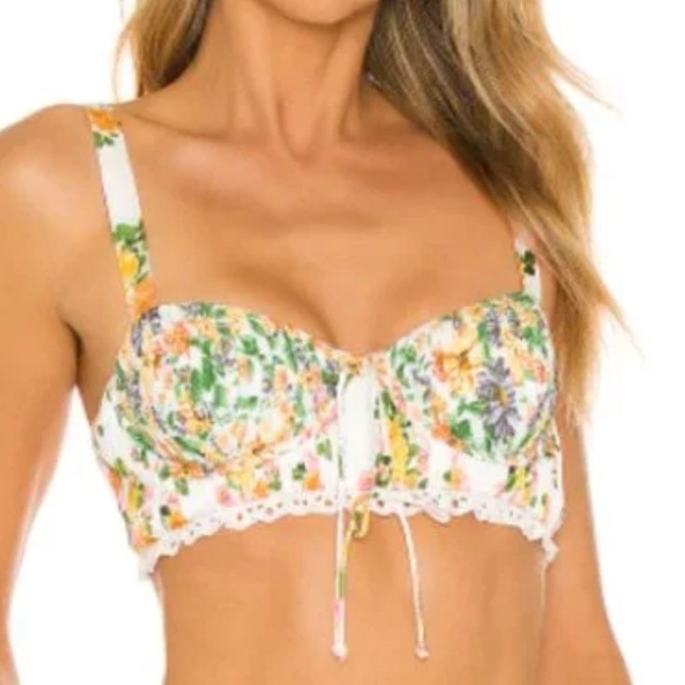 For Love and Lemons Rosalyn Crop Top